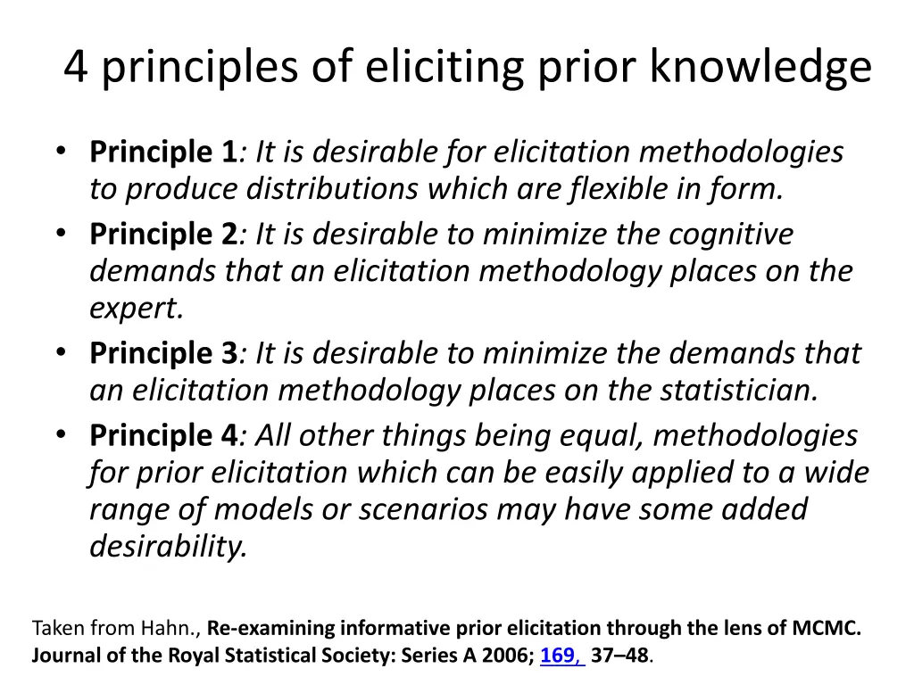 4 principles of eliciting prior knowledge