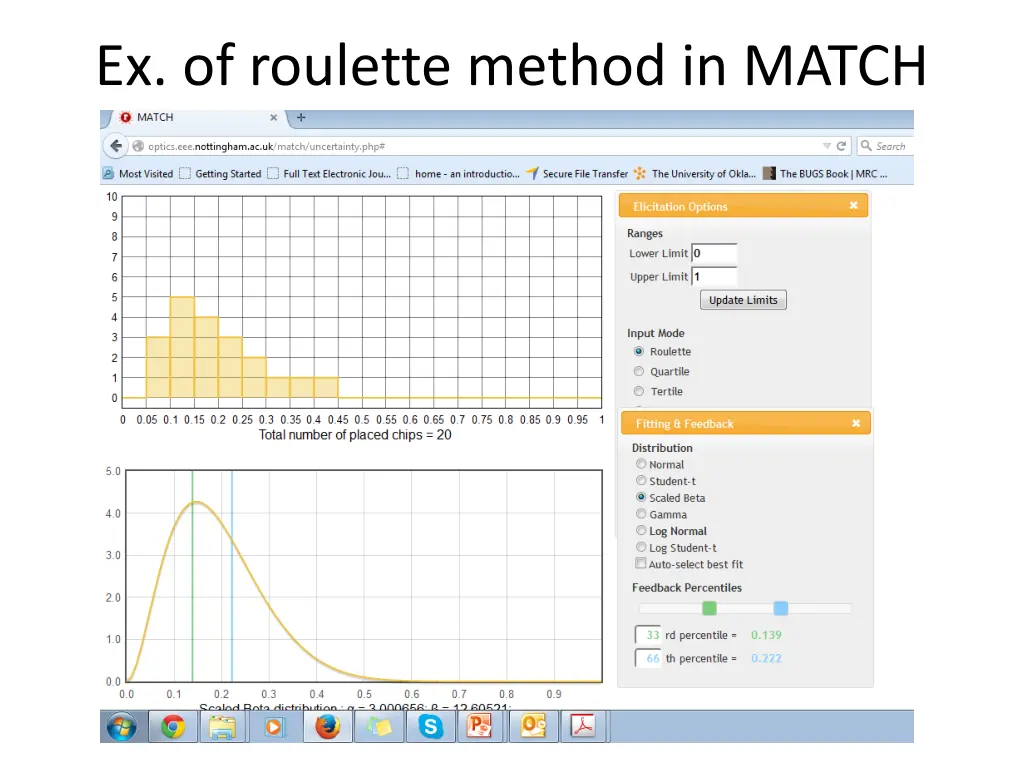 ex of roulette method in match