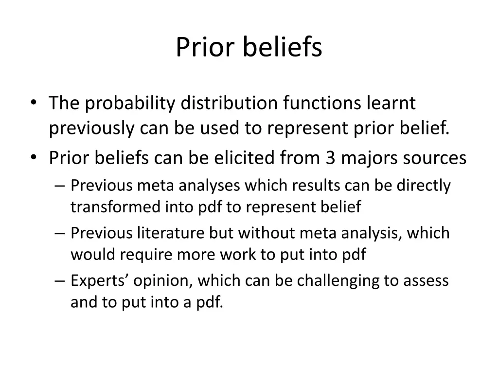 prior beliefs 1