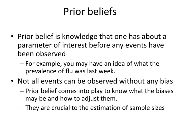 prior beliefs