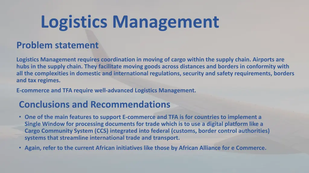 logistics management