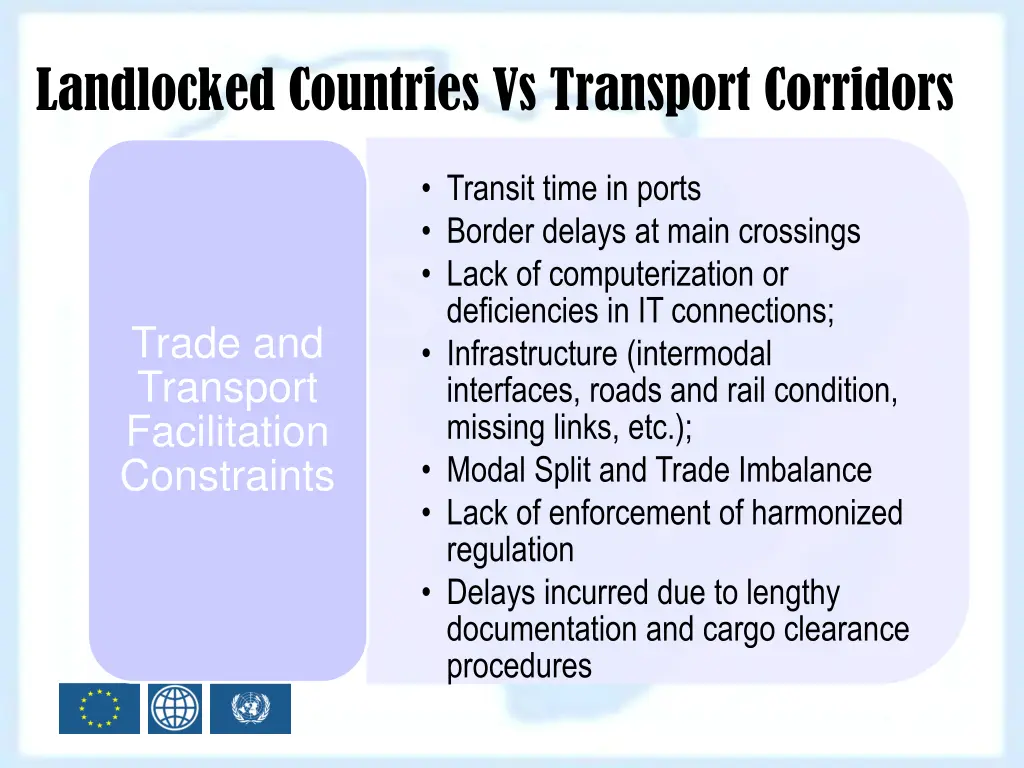 landlocked countries vs transport corridors 1