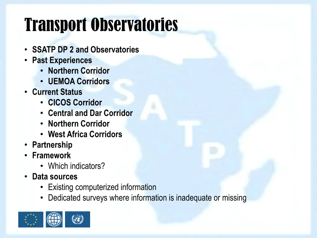 transport observatories