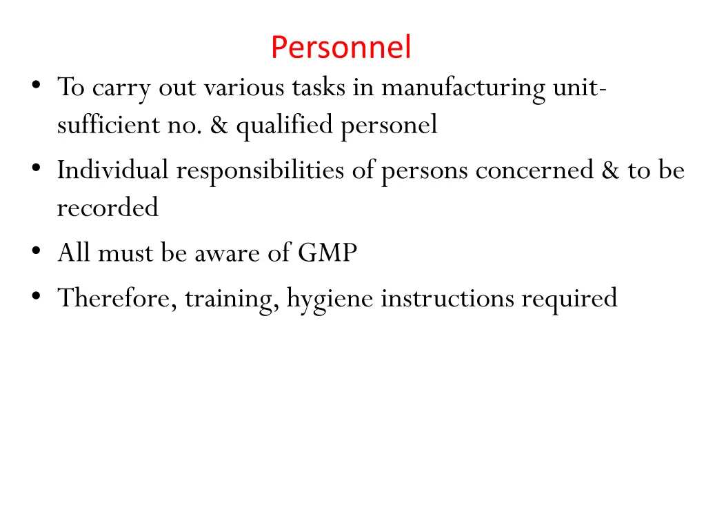 personnel