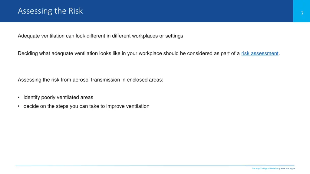 assessing the risk