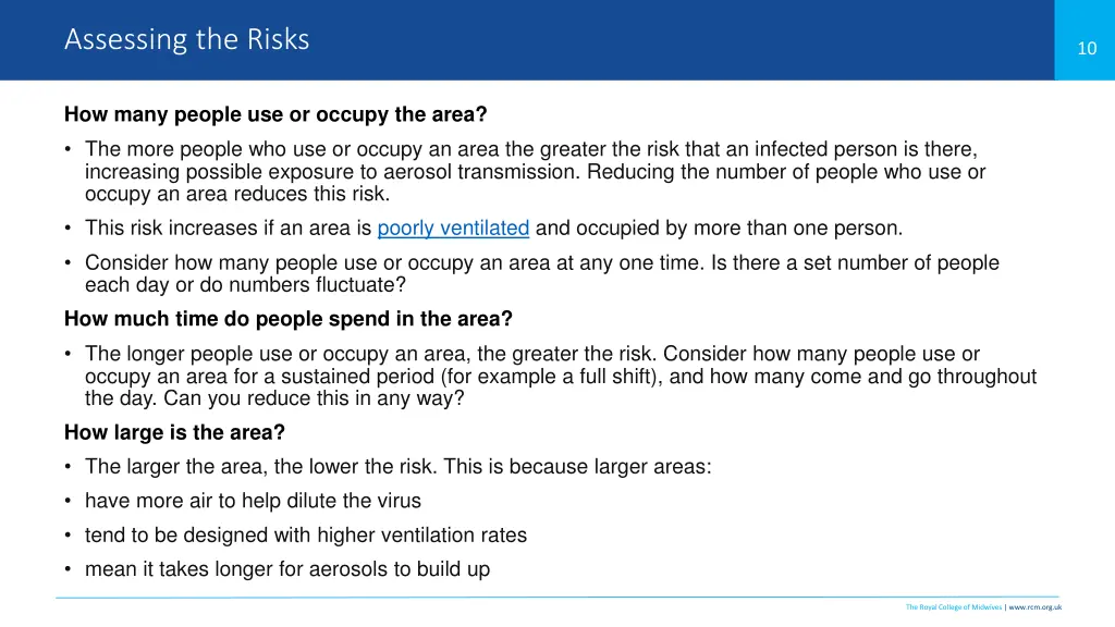 assessing the risks