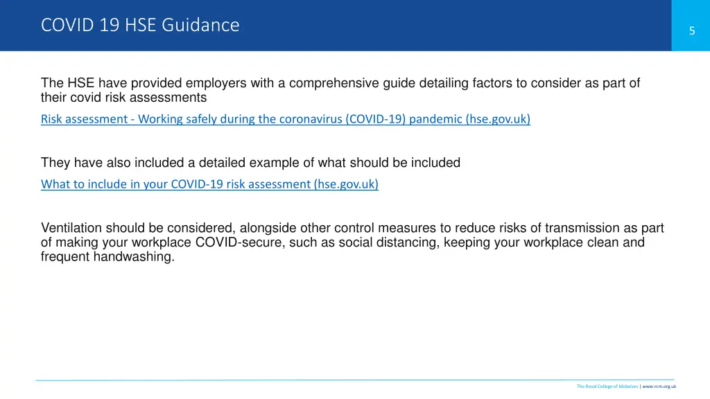 covid 19 hse guidance