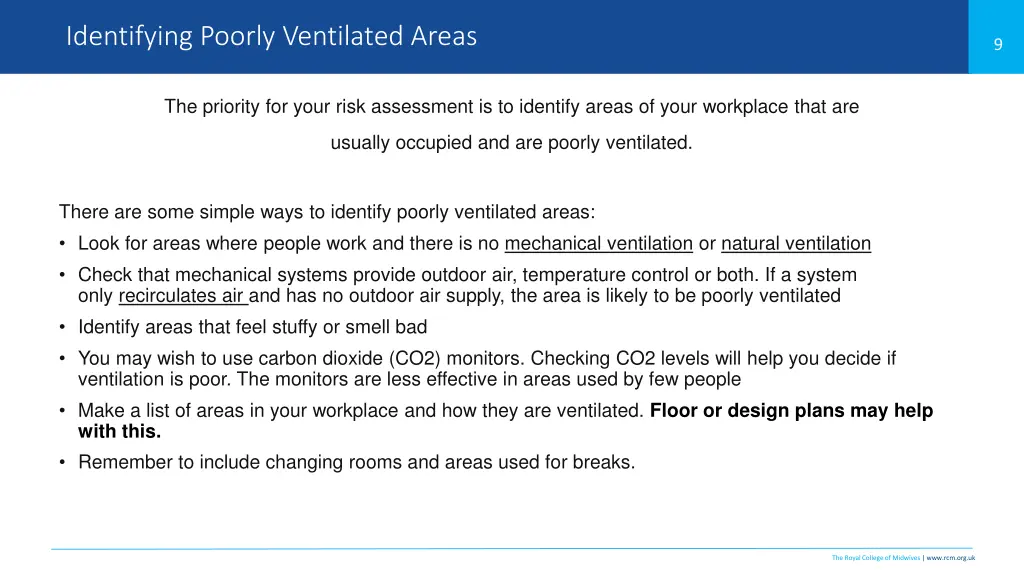 identifying poorly ventilated areas