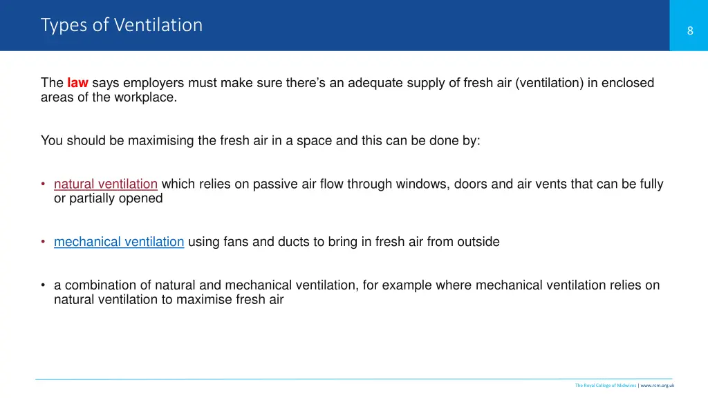 types of ventilation