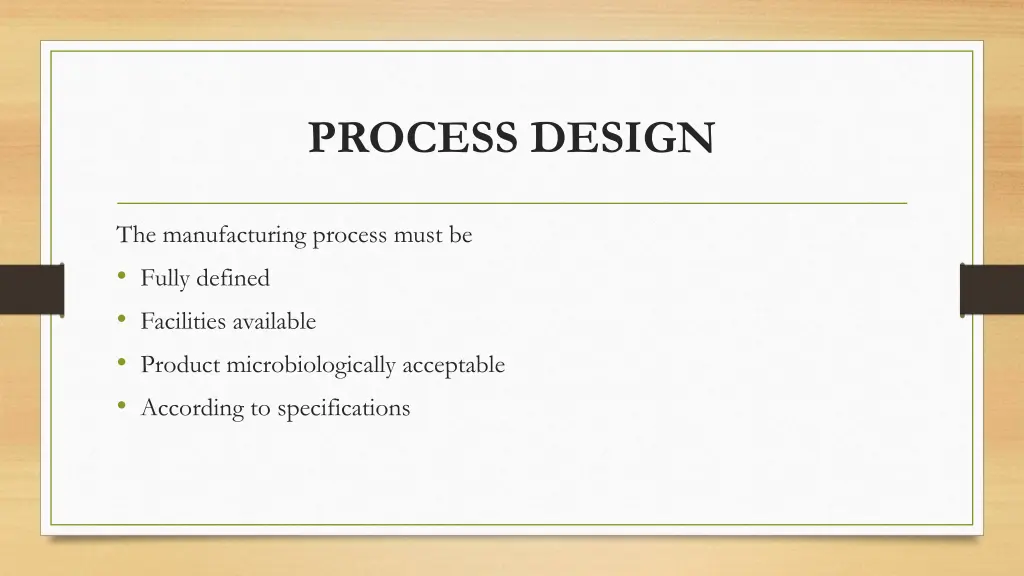 process design