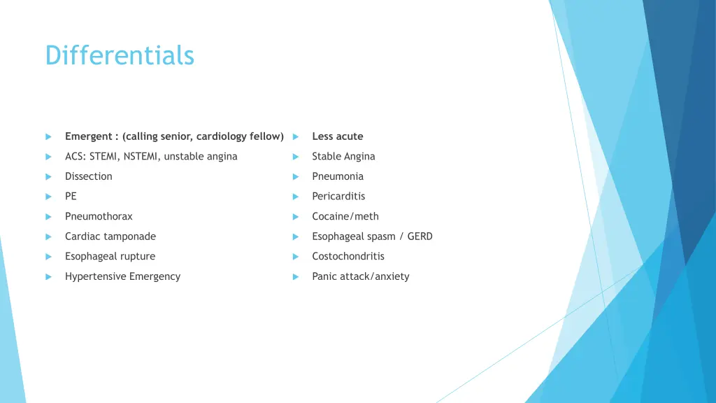 differentials