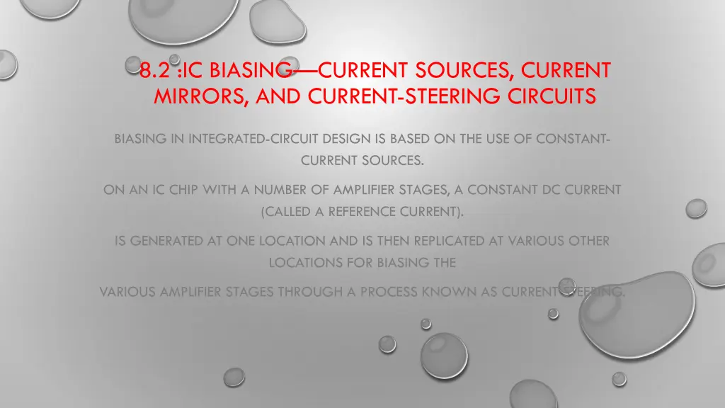 8 2 ic biasing current sources current mirrors