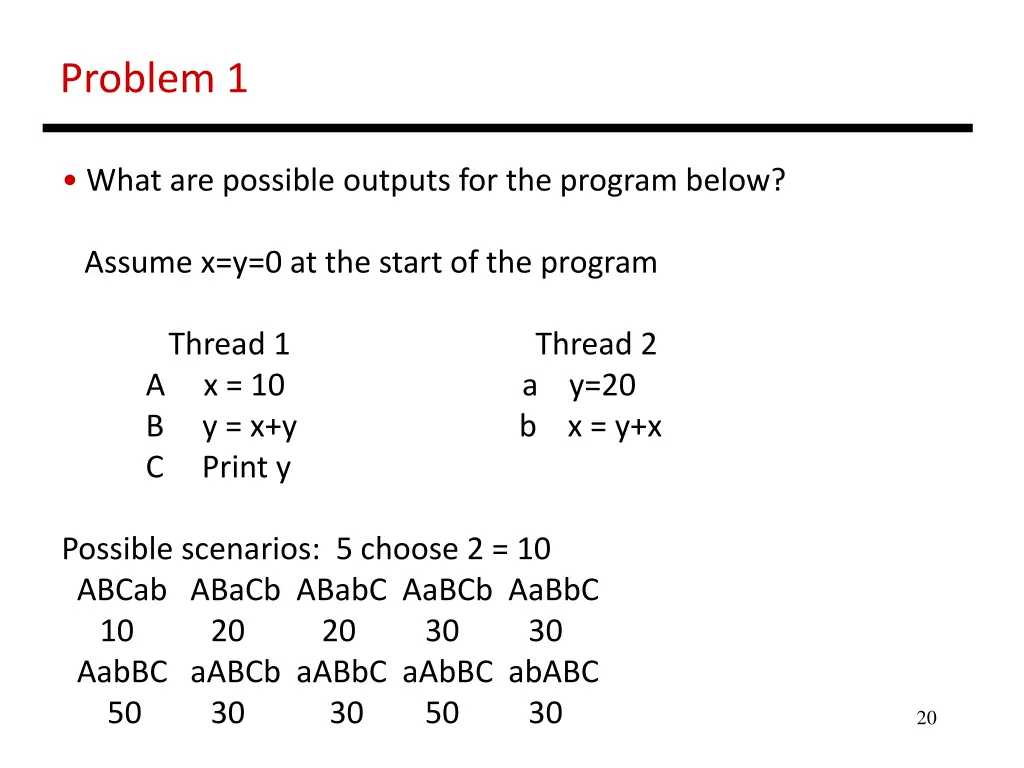 problem 1 2