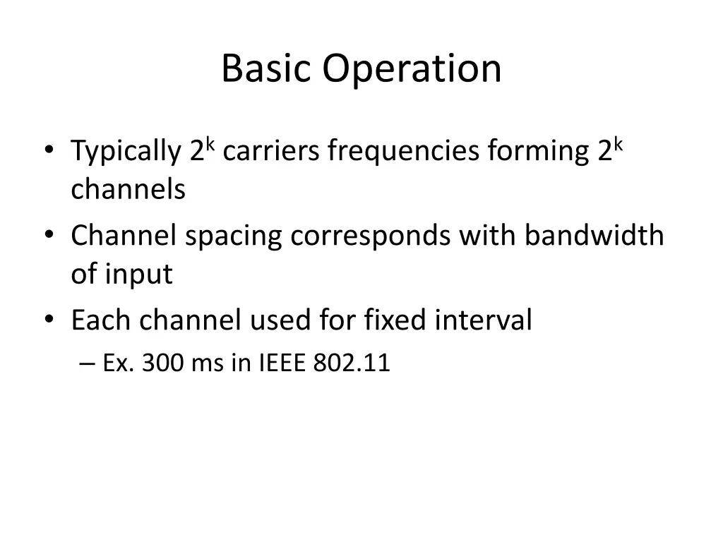 basic operation