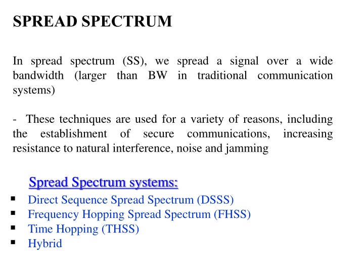 spread spectrum