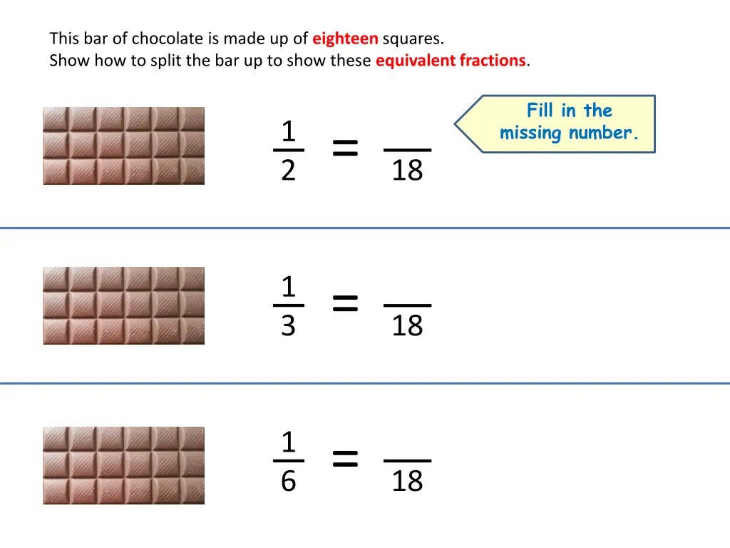 this bar of chocolate is made up of eighteen