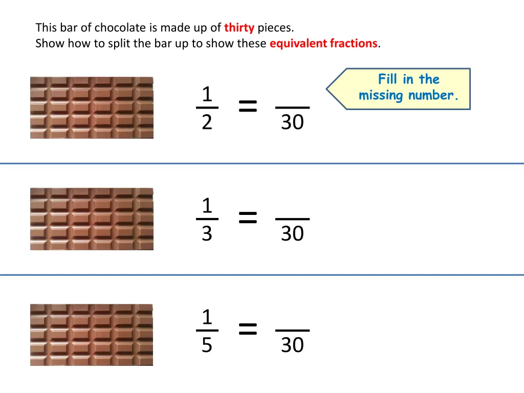 this bar of chocolate is made up of thirty pieces