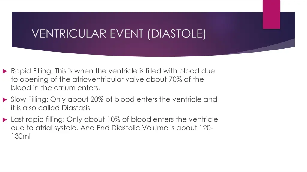 ventricular event diastole 1