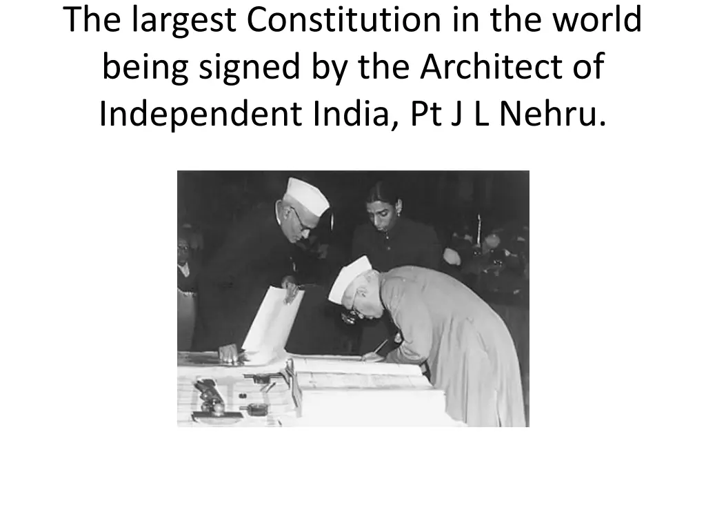 the largest constitution in the world being