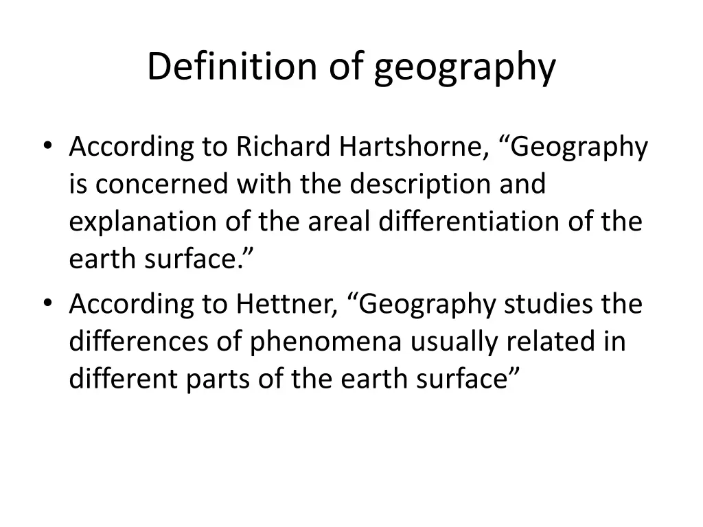 definition of geography