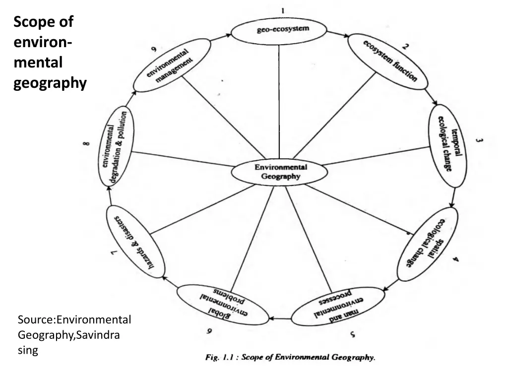 scope of environ mental geography