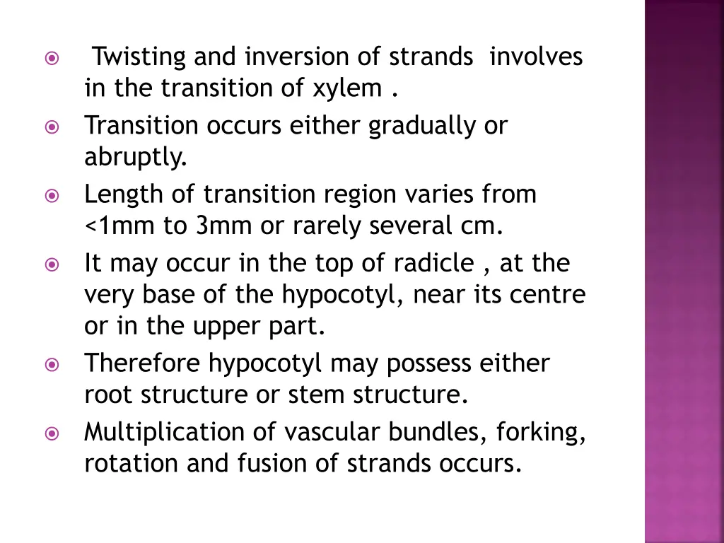 twisting and inversion of strands involves