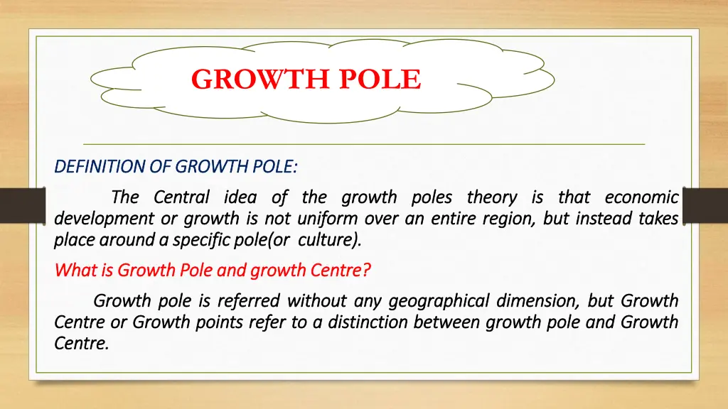 growth pole