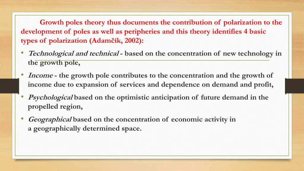 growth poles theory thus documents