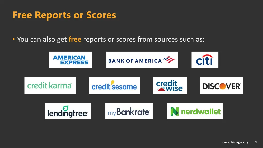 free reports or scores