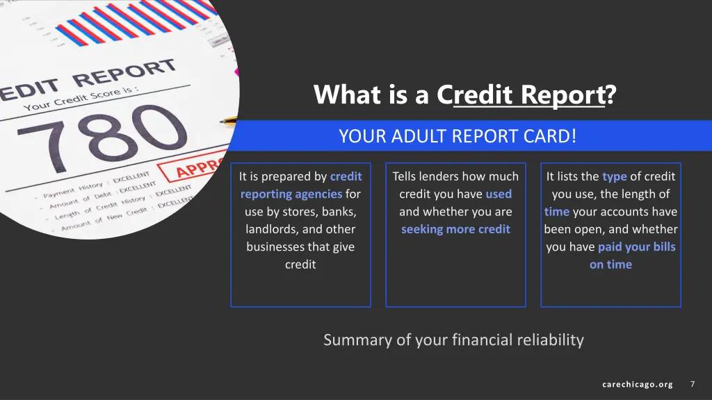 what is a credit report