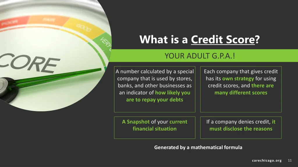 what is a credit score