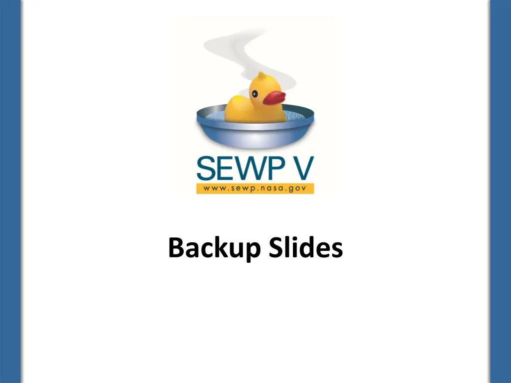 backup slides