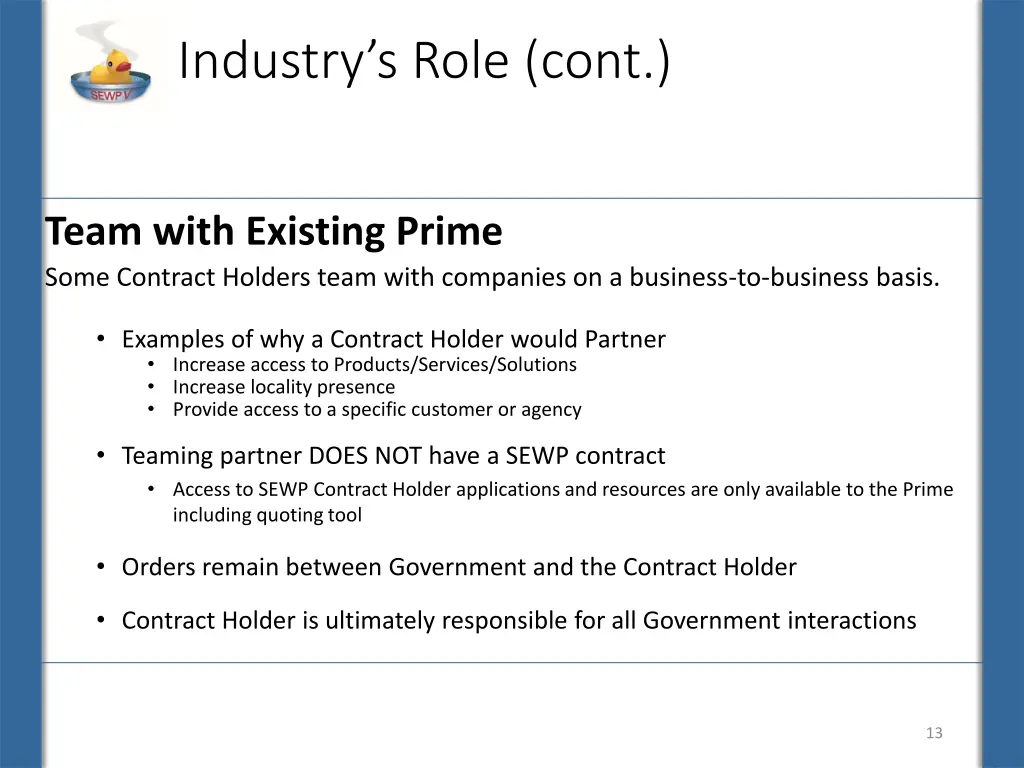 industry s role cont 1