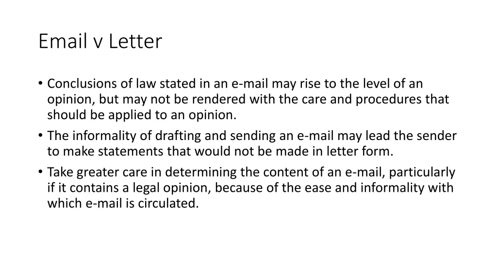 email v letter