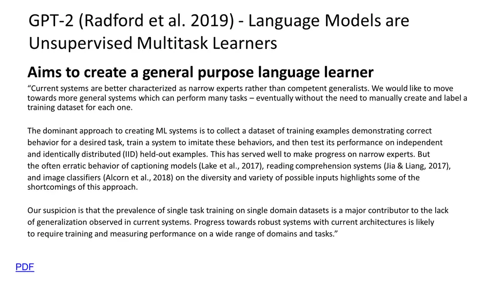 gpt 2 radford et al 2019 language models