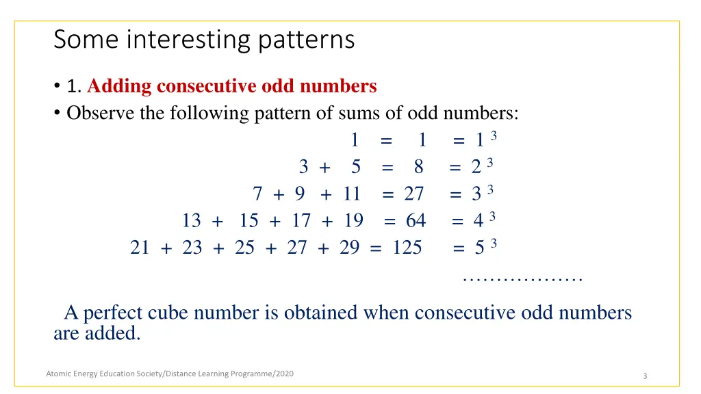 some interesting patterns