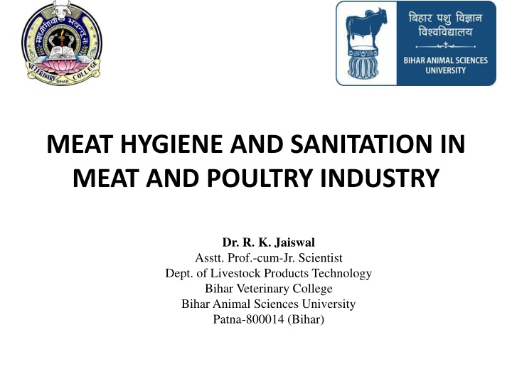 meat hygiene and sanitation in meat and poultry