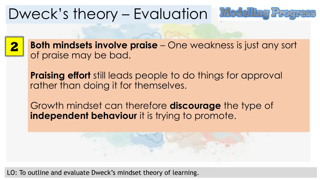 dweck s theory evaluation 1