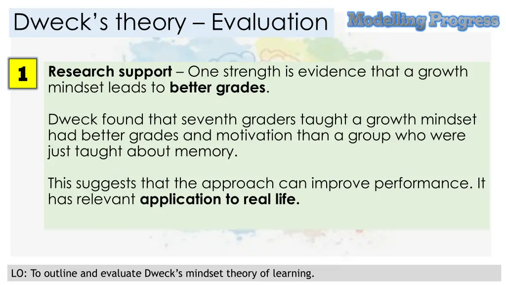 dweck s theory evaluation