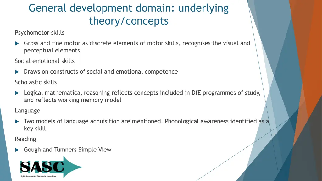 general development domain underlying theory