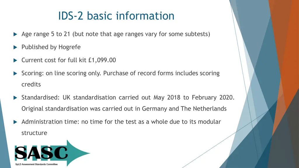 ids 2 basic information