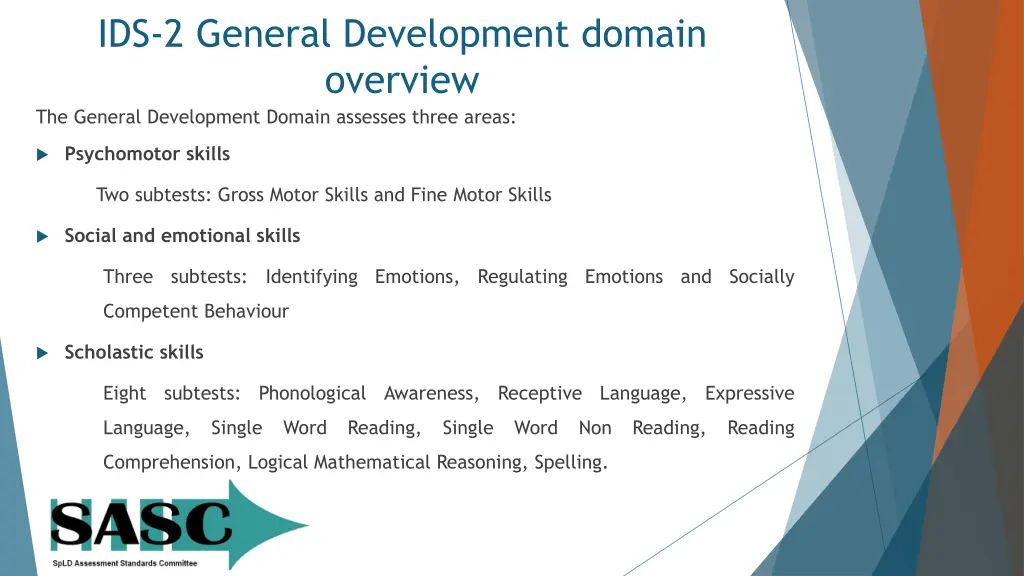 ids 2 general development domain overview