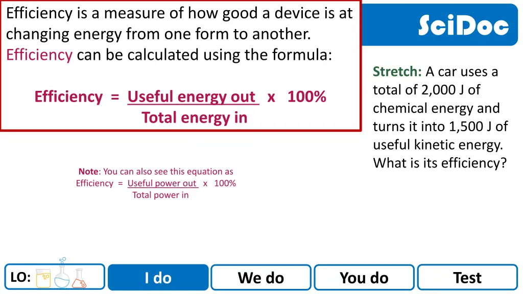 efficiency is a measure of how good a device