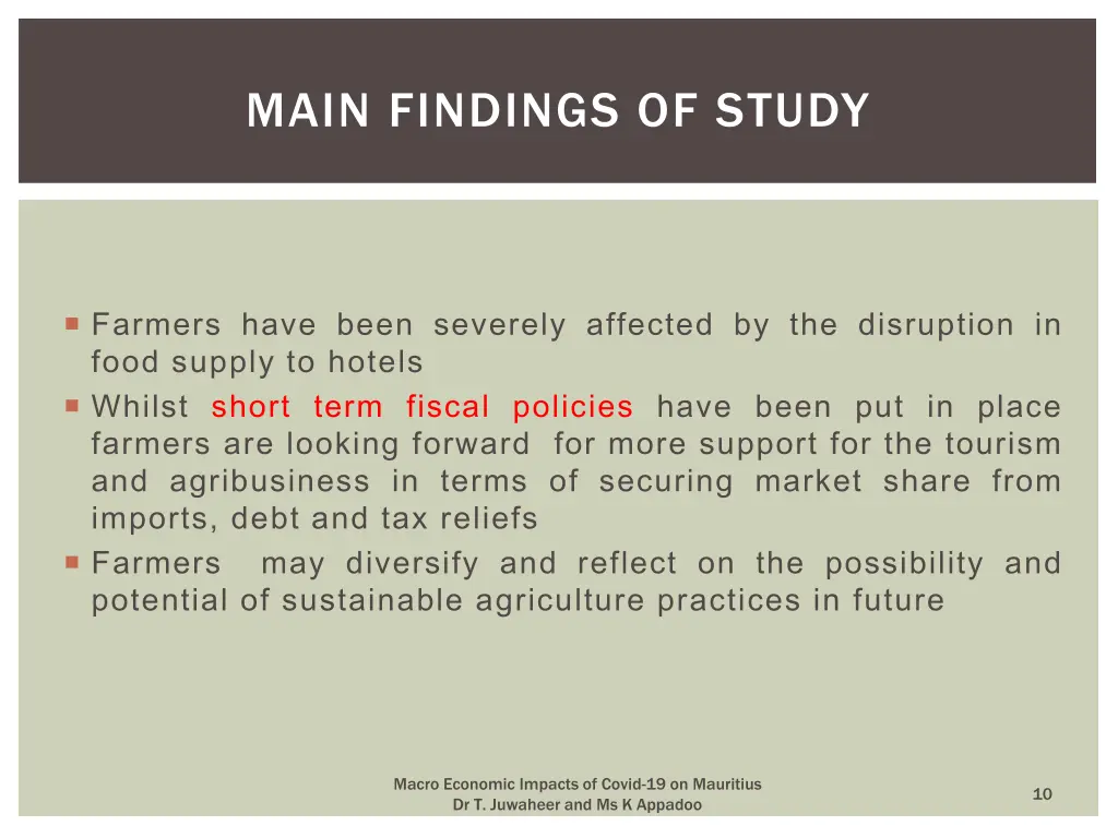 main findings of study