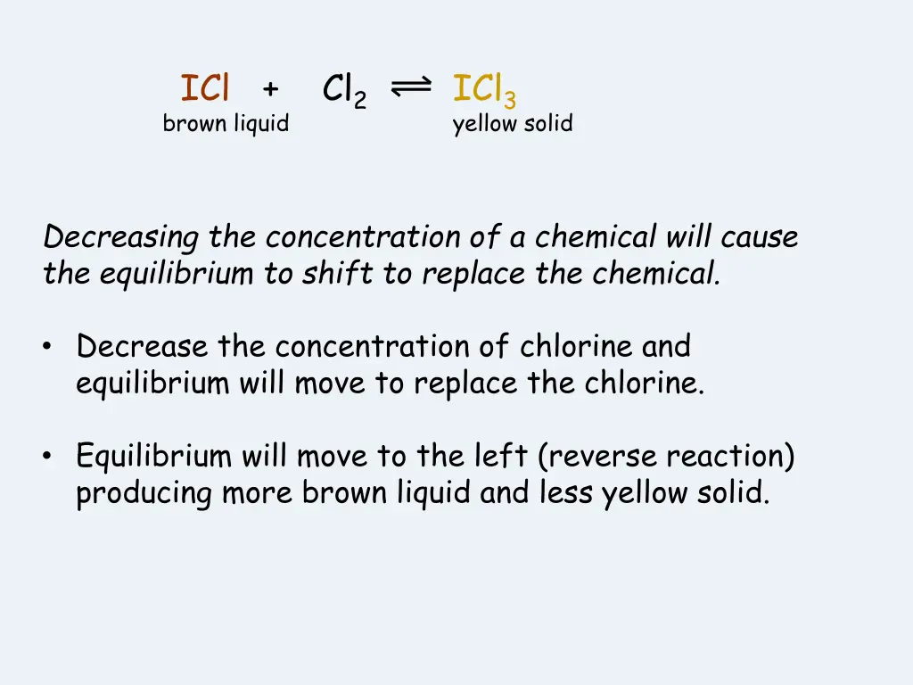 icl cl 2 icl 3 brown liquid yellow solid 1