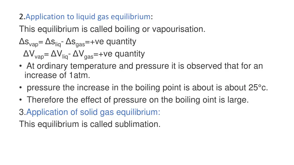 2 application to liquid gas equilibrium this