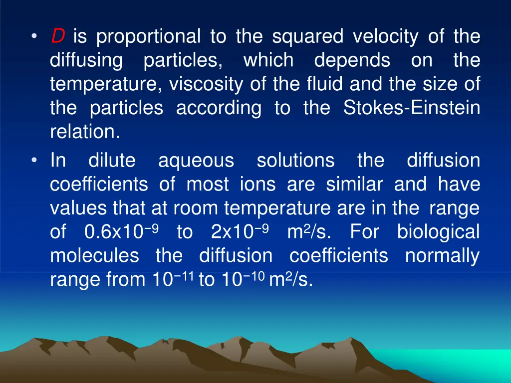 d is proportional to the squared velocity