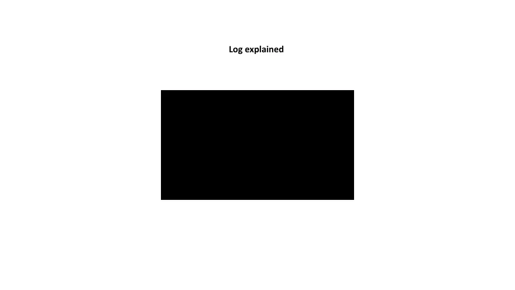 log explained