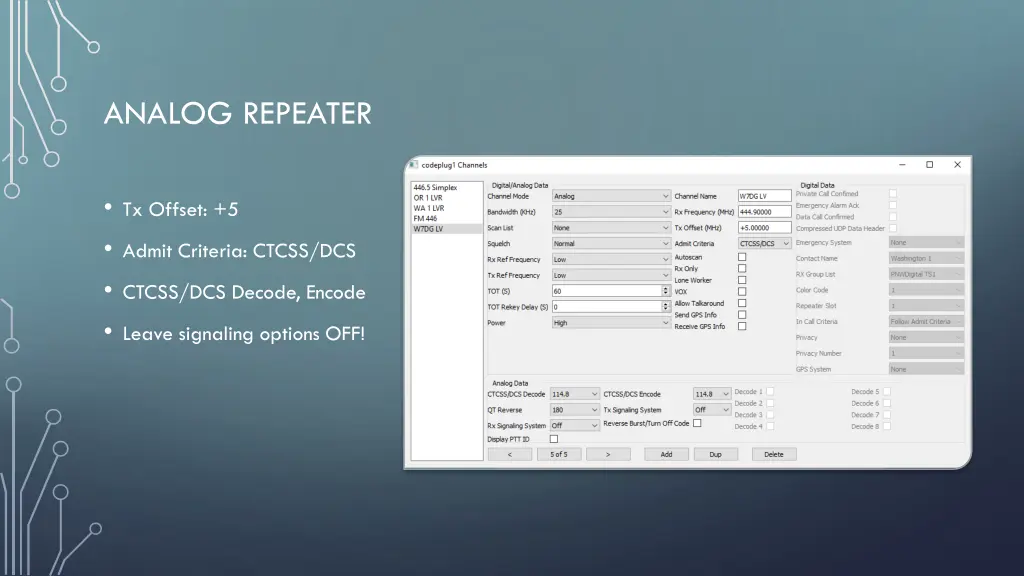 analog repeater