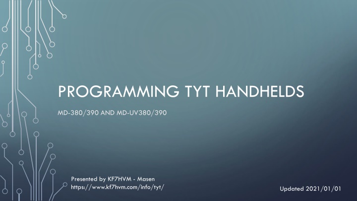 programming tyt handhelds